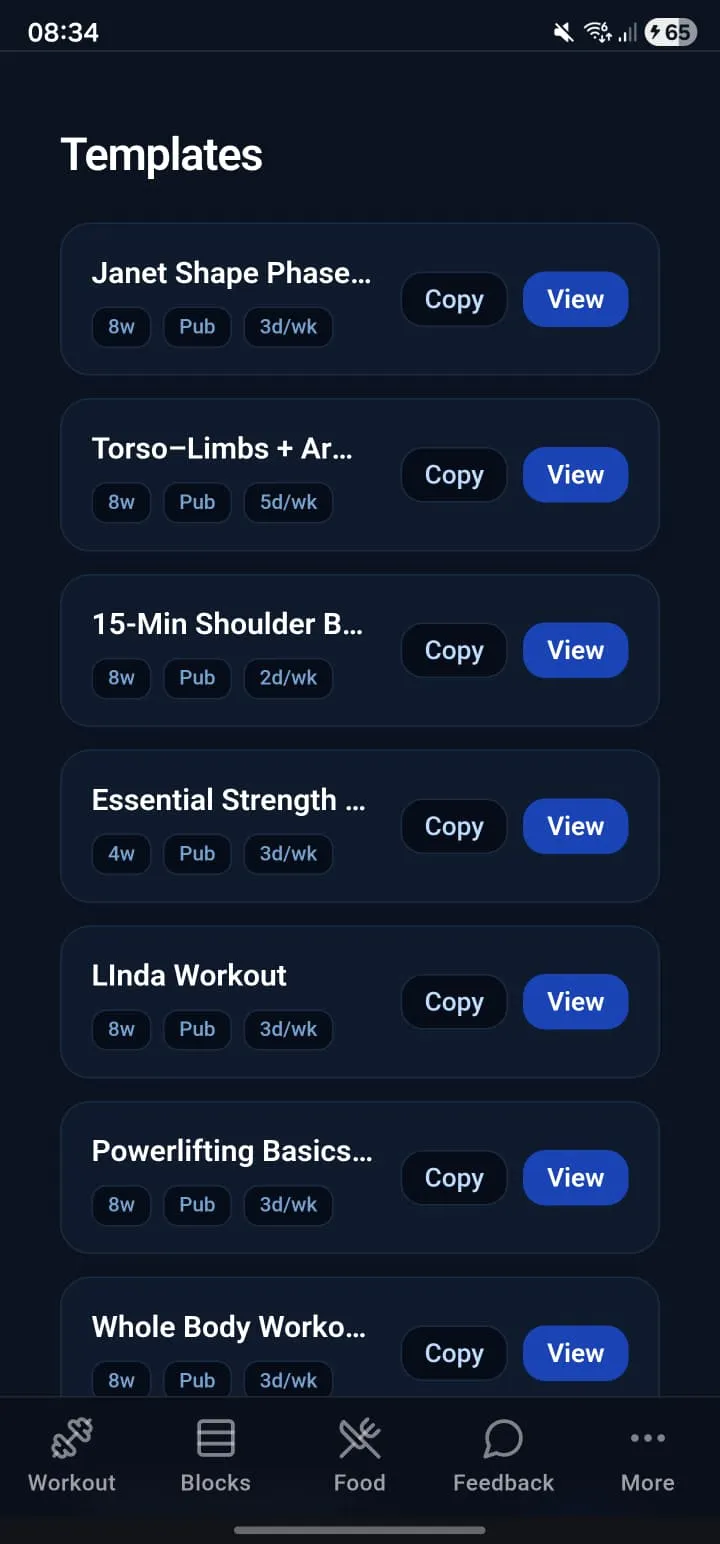 Templates Übersicht